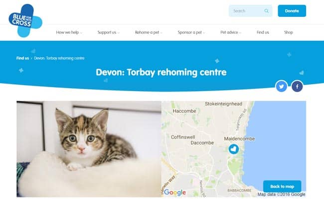 Blue Cross Torbay Rehoming Centre, Torquay