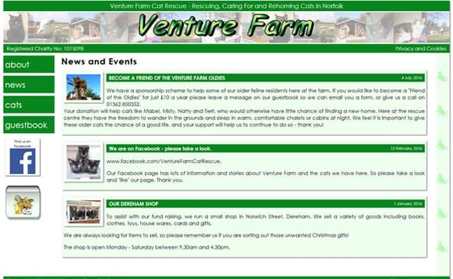 Venture Farm Cat Rescue, Dereham