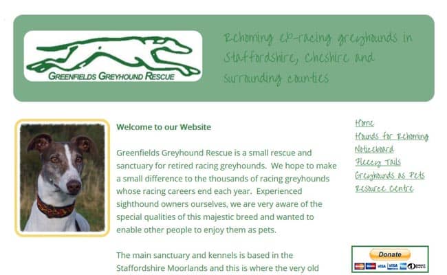 Greenfields Greyhound Rescue, Oswestry