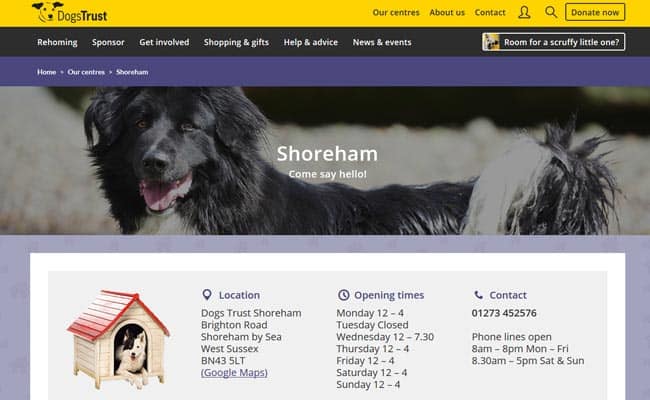 Dogs Trust Rehoming Centre, Shoreham